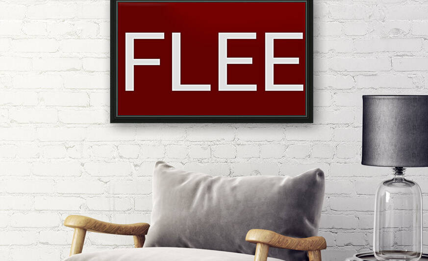 FLEE blood red by Lenie Blue by Lenie Blue