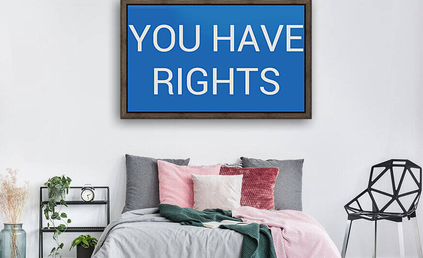 YOU HAVE RIGHTS blue by Lenie Blue by Lenie Blue