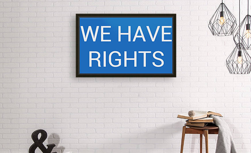 WE HAVE RIGHTS blue by Lenie Blue by Lenie Blue
