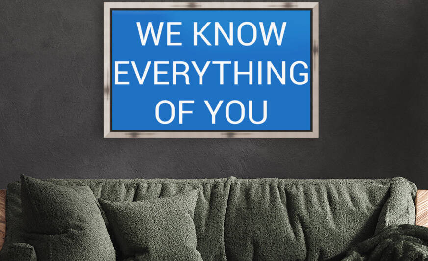 WE KNOW EVERYTHING OF YOU blue by Lenie by Lenie Blue