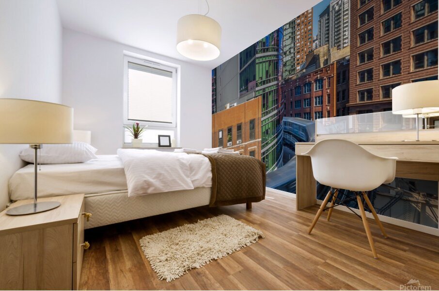 Chicago Train Mural print