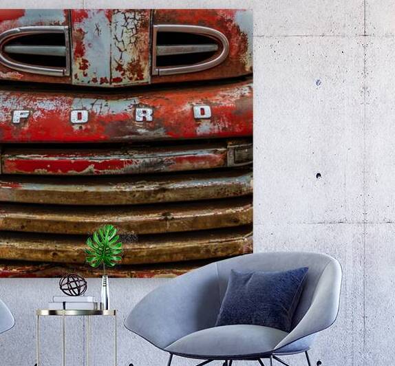 Red Ford Front Grill Reproduction