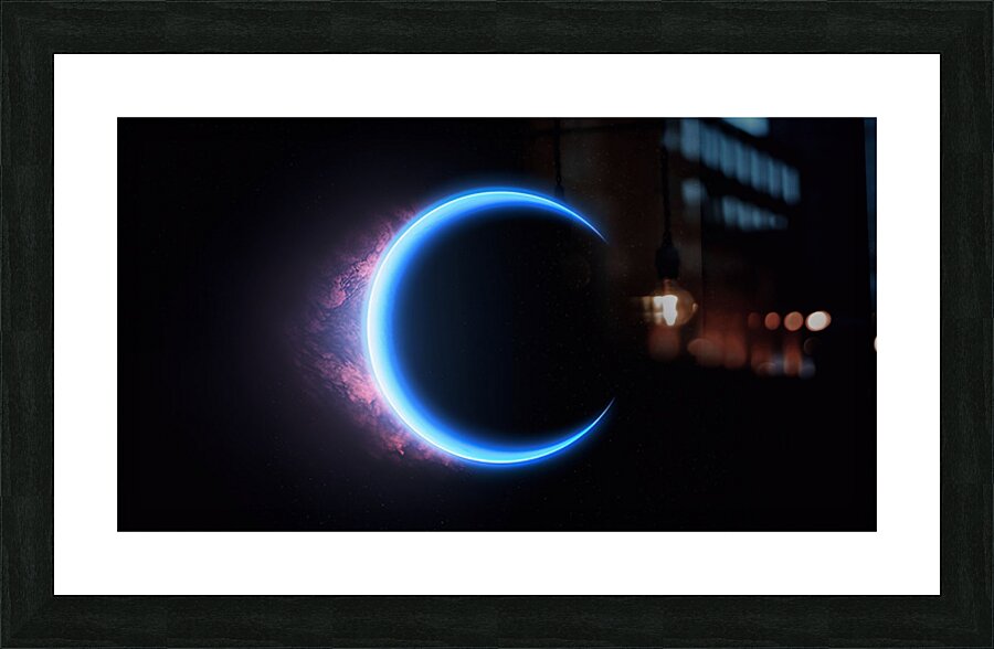 Celestial Crescent Picture Frame Printing