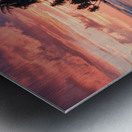 this stunning wall picture features a serene coas Metal print