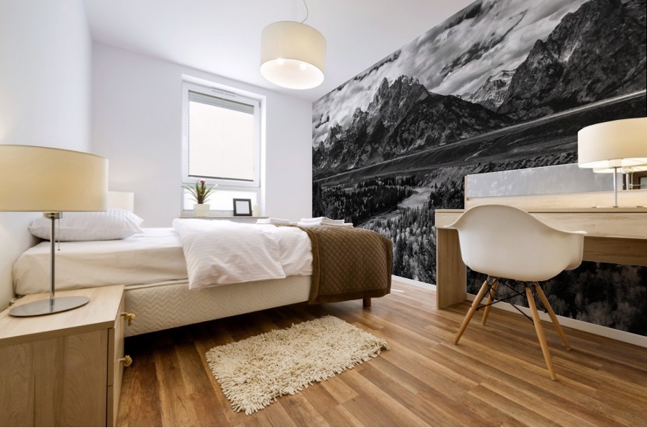The Tetons  Mural print