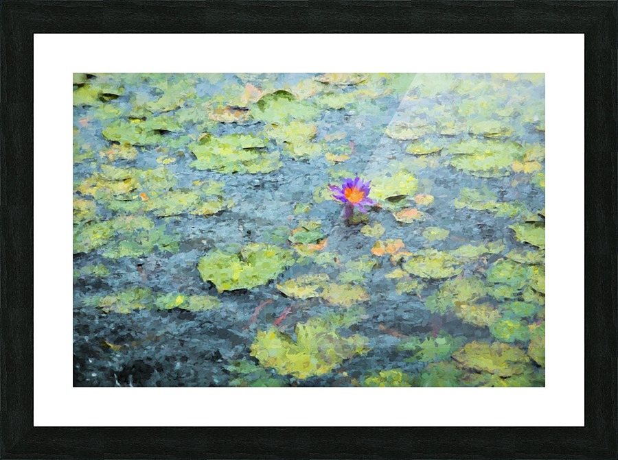 Lonesome Blue Picture Frame print