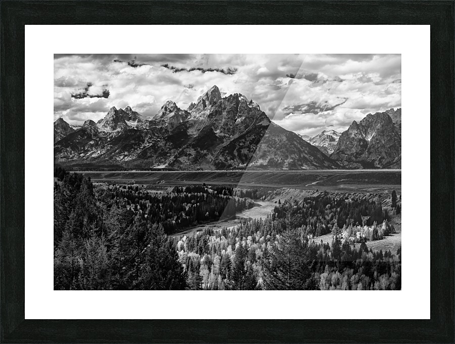 The Tetons  Picture Frame print