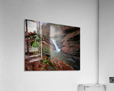 Waterfall in Fall Acrylic Print