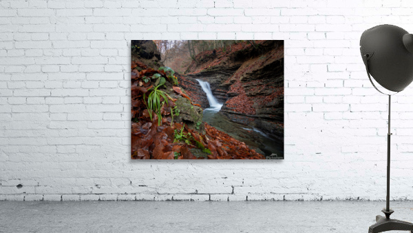 Waterfall in Fall Wall Preview