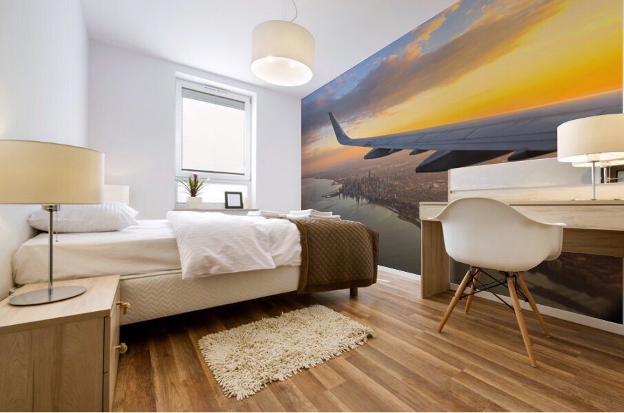 Golden Hour Flight Mural print