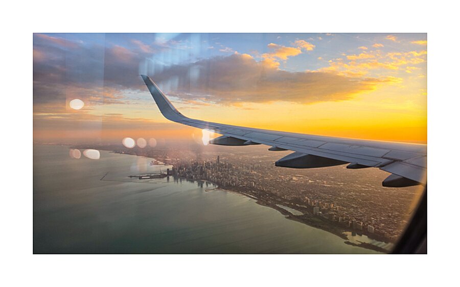 Golden Hour Flight Picture Frame print
