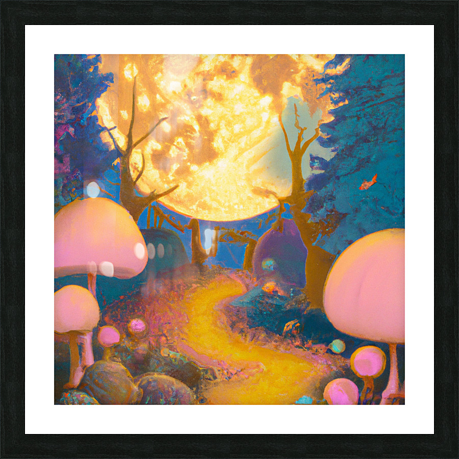 Moonglow Over Shroons Picture Frame print