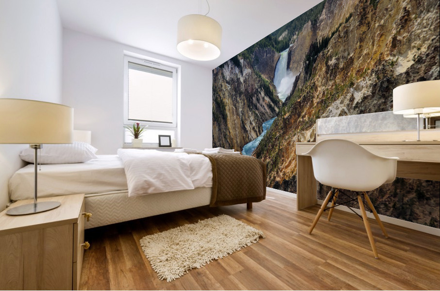 Yellowstone Waterfall 2 Mural print