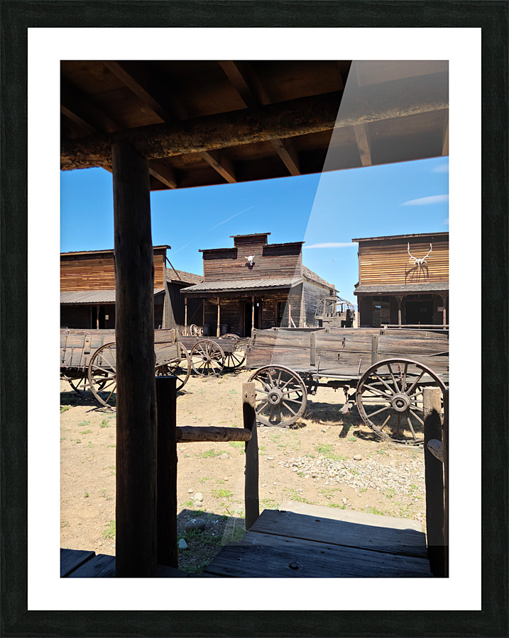 Old Trail Town 7 Picture Frame print
