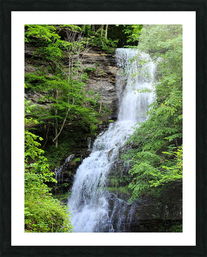 WV Waterfall Picture Frame print