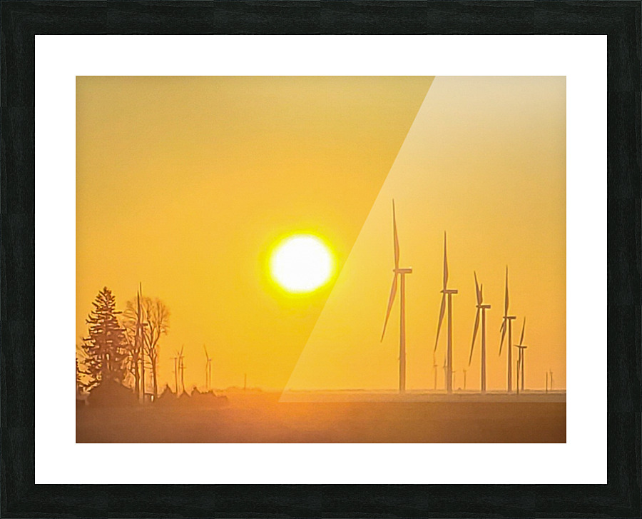 Farmland Sunset Picture Frame print