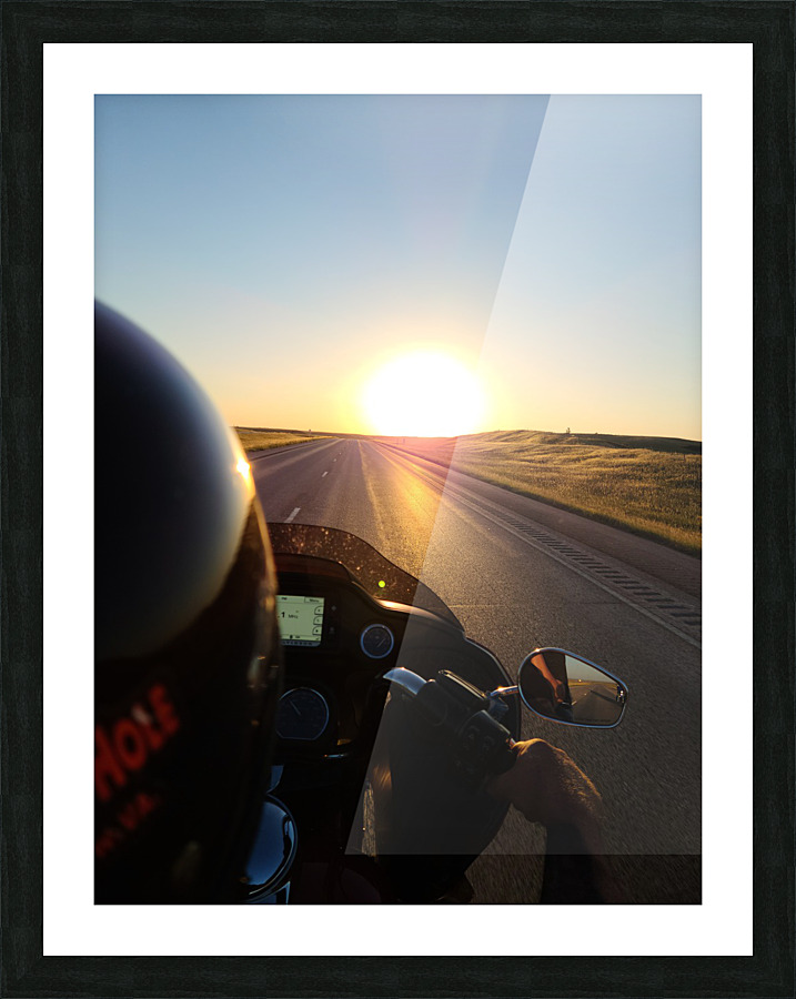 Riding into the Sunset Picture Frame print