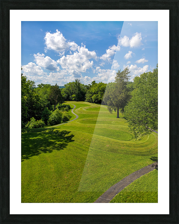 Surpent Mound 2 Picture Frame print