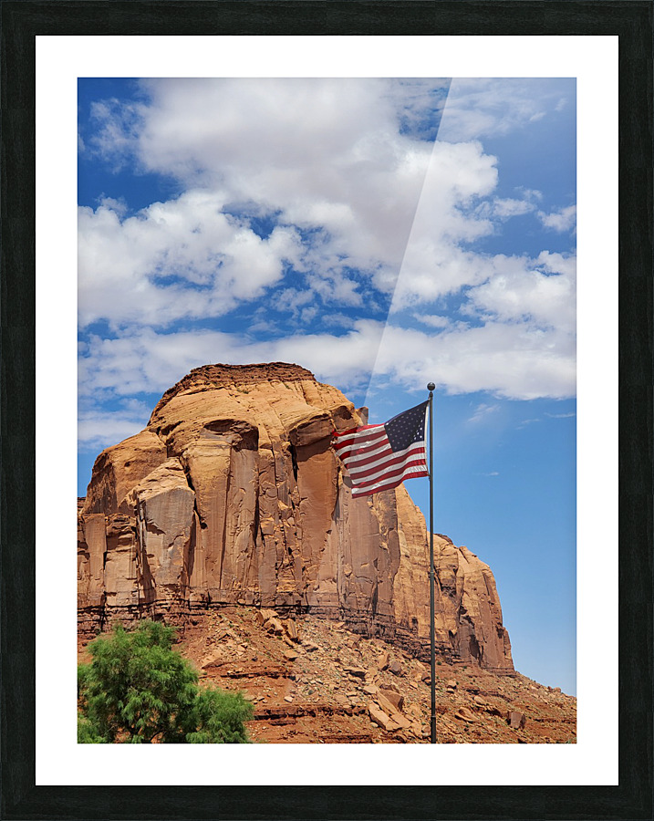 Monument Valley Flag Picture Frame print