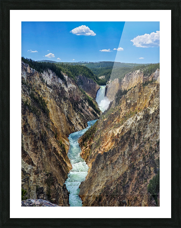Yellowstone Waterfall 2 Picture Frame print