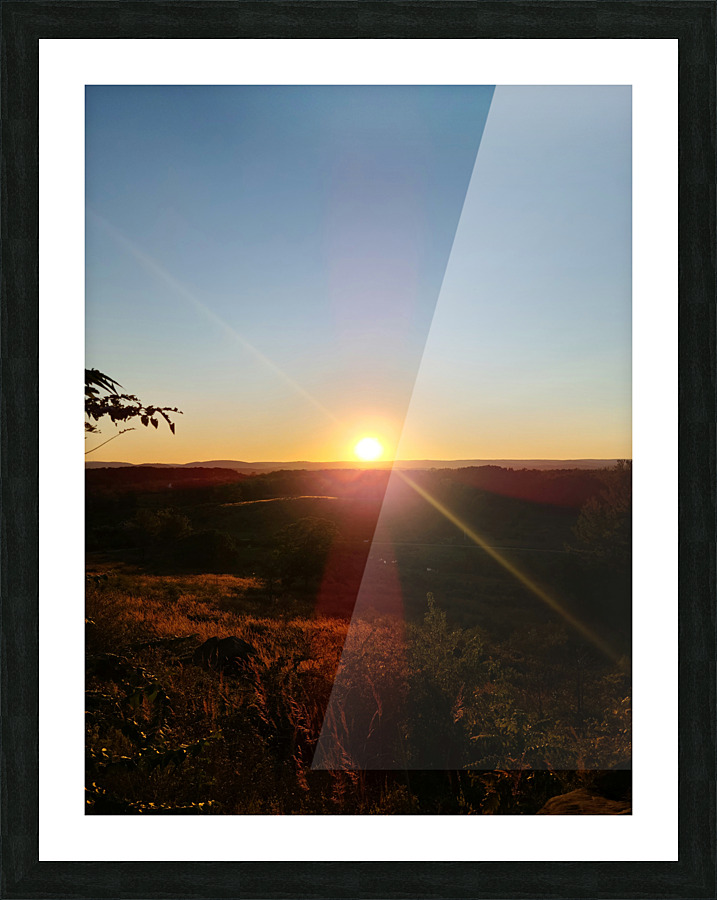 Battlefield Sunset Picture Frame print