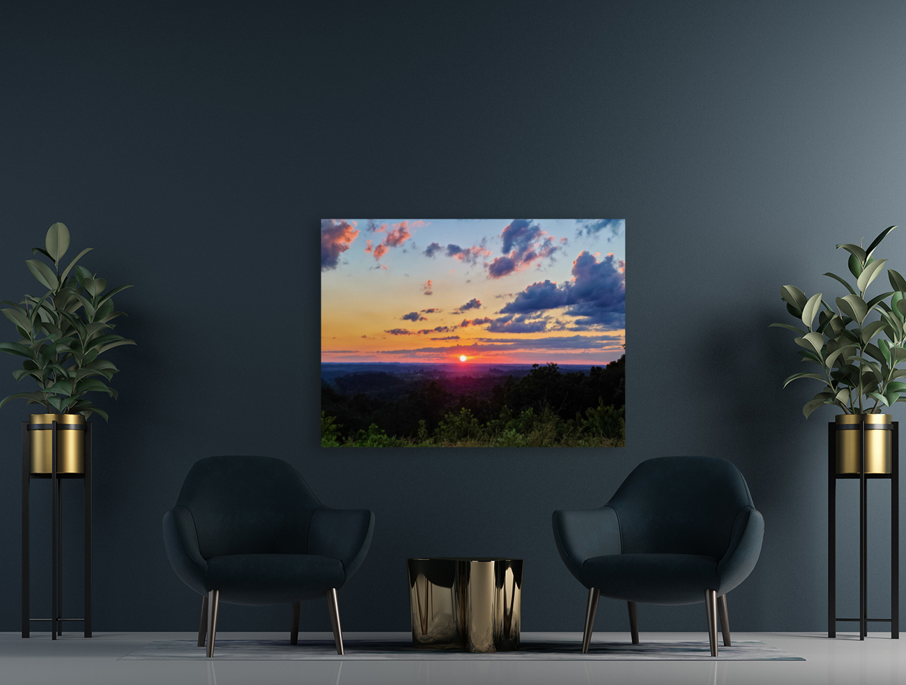 Sunset on the Ridge Reproduction