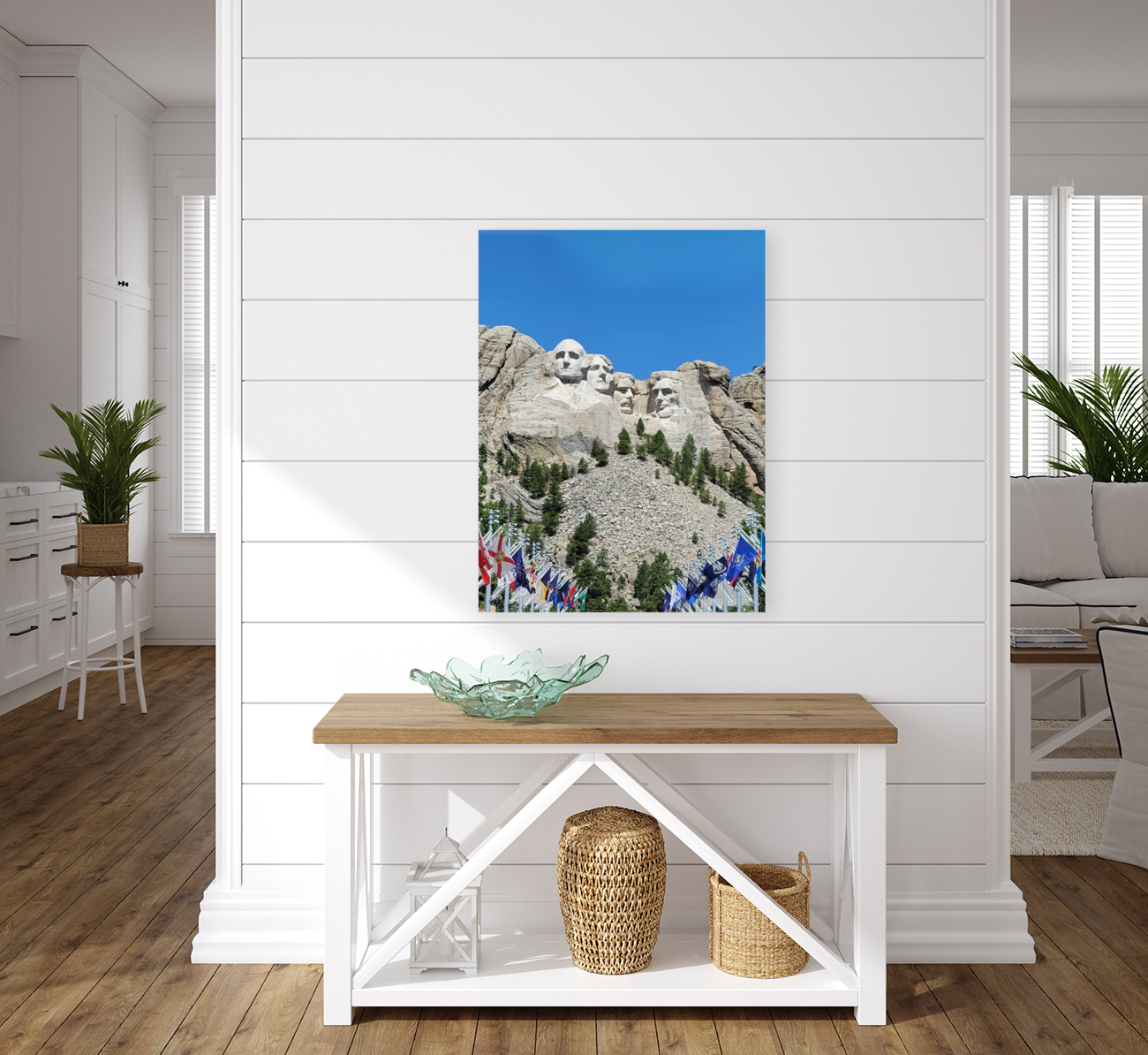 Mt Rushmore flags Reproduction