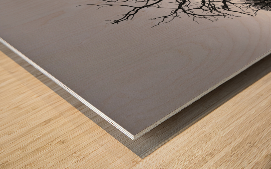 One  Wood print