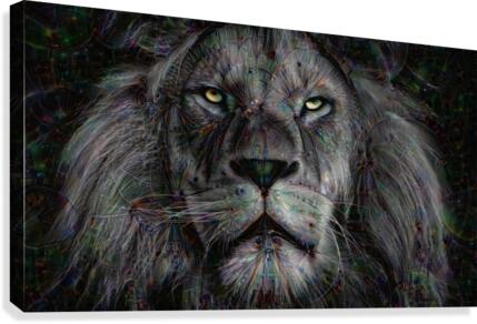 Craked Scar lion Canvas Print