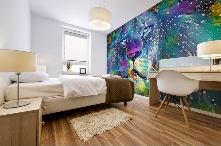 Splatter Lion Mural print