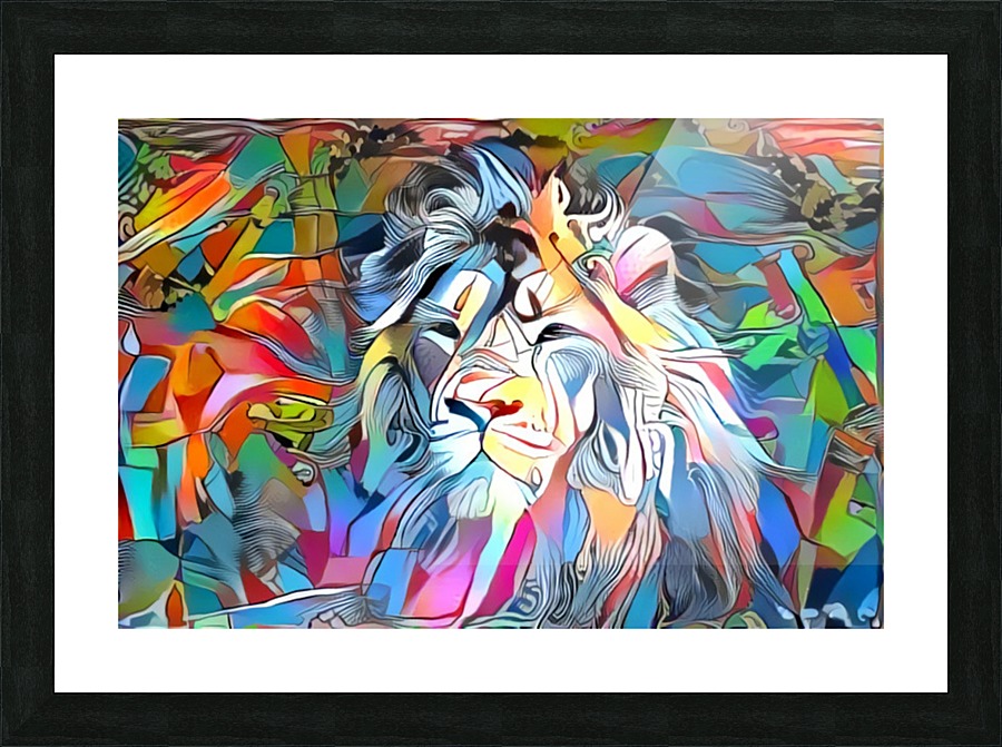Becoming Lion Picture Frame print