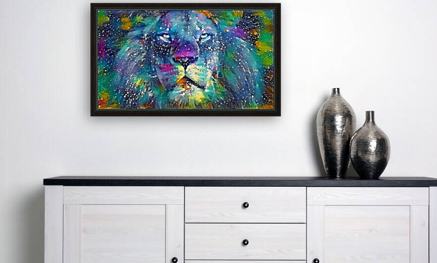 Splatter Lion by MadeByPrint