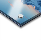 Bright snow sunset Acrylic print