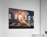 Sky. Dance of lightning and fire. Acrylic Print