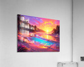 Tropical sunset magic Acrylic Print