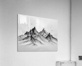 Ink Peaks Acrylic Print