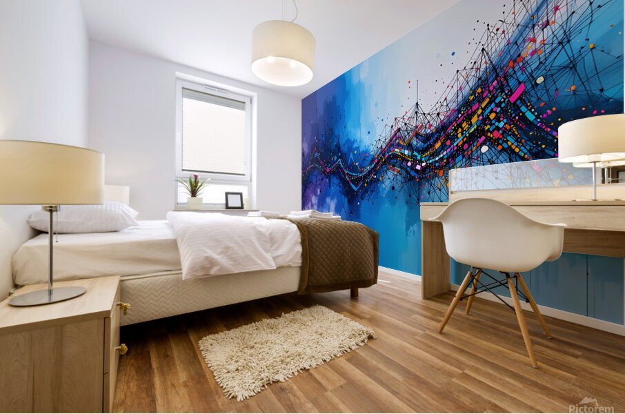 Color flow Mural print