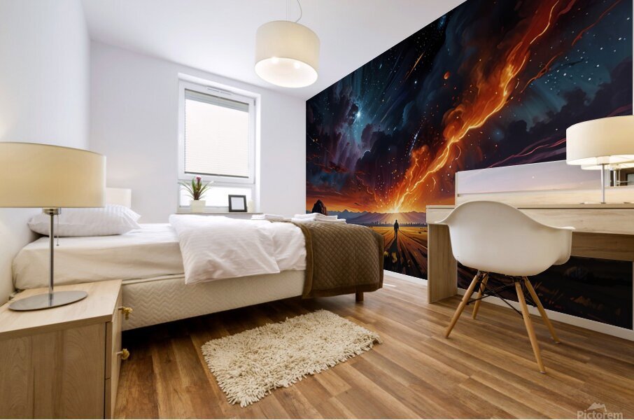 Celestial Flame Mural print