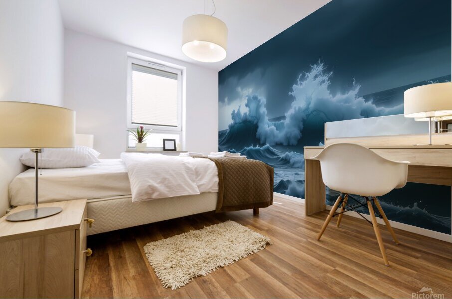 Ocean Fury Mural print