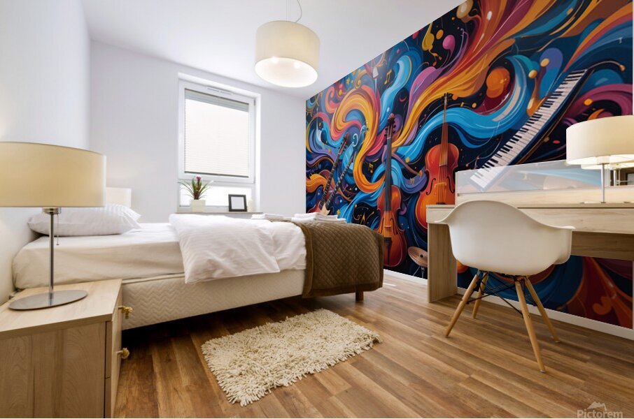 Motion Notes Mural print