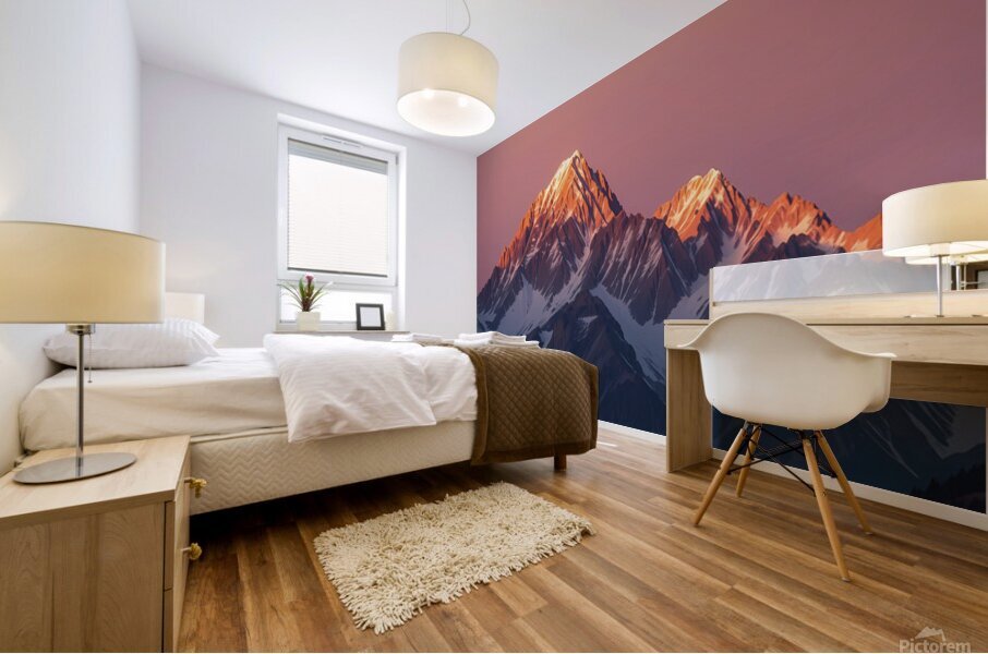 Gold Peak Mural print