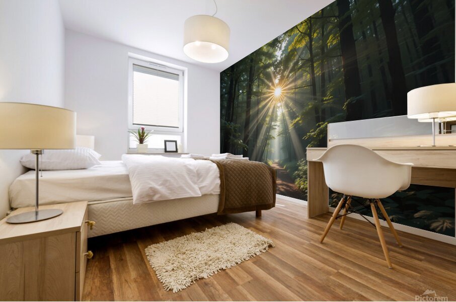 Light Among the Shadows Mural print