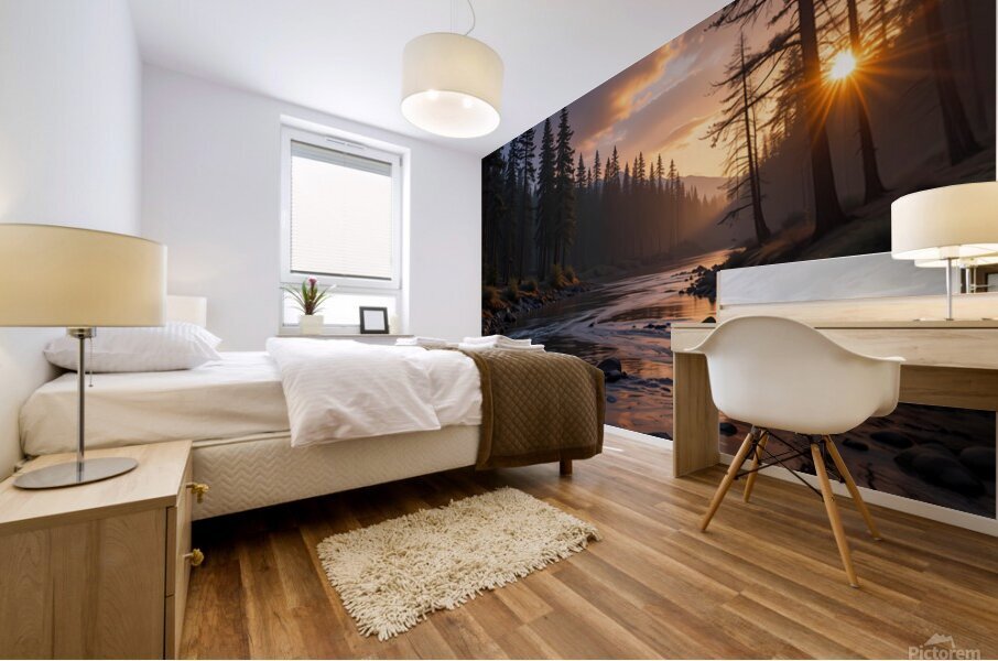 Sunset Whispers Mural print