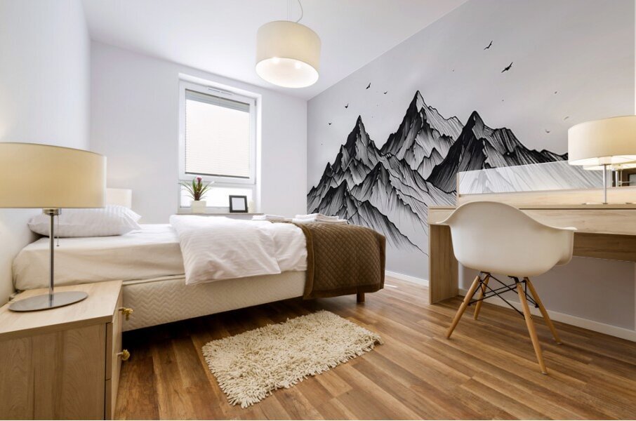 Ink Peaks Mural print