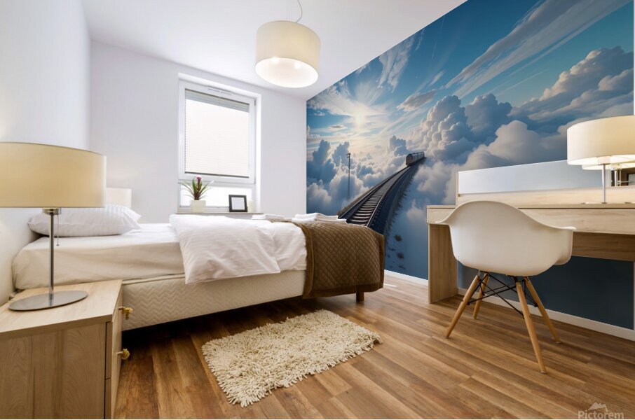 Skybound Tracks Mural print