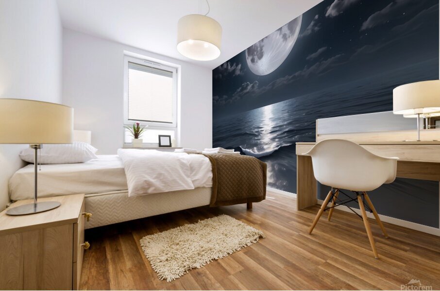 Moonlit Serenity Mural print