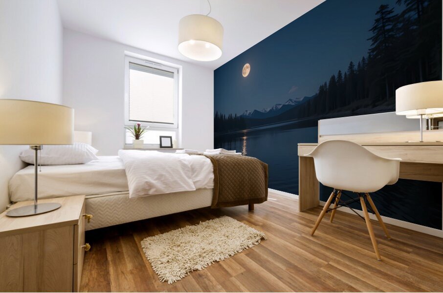 Moonlit Serenity Mural print