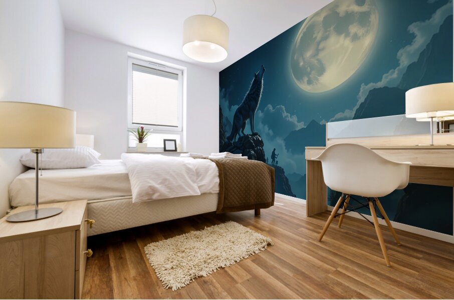 Lunar Howl Mural print