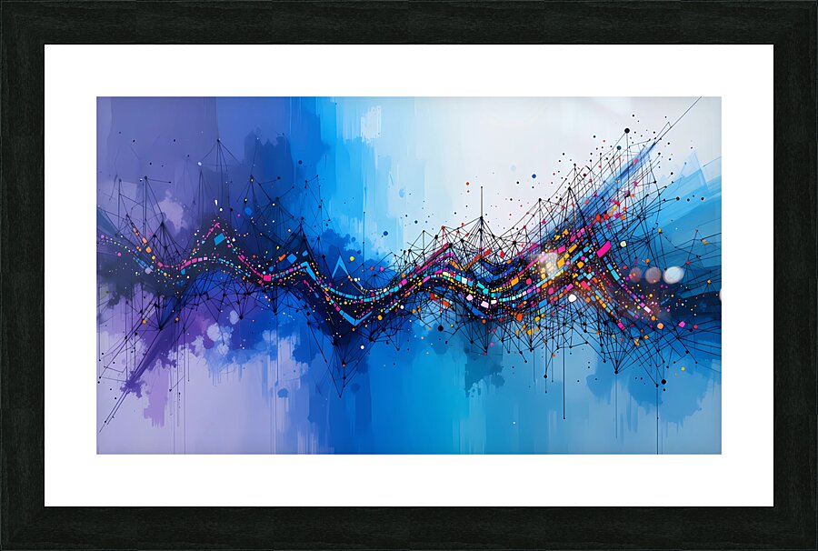 Color flow Picture Frame print