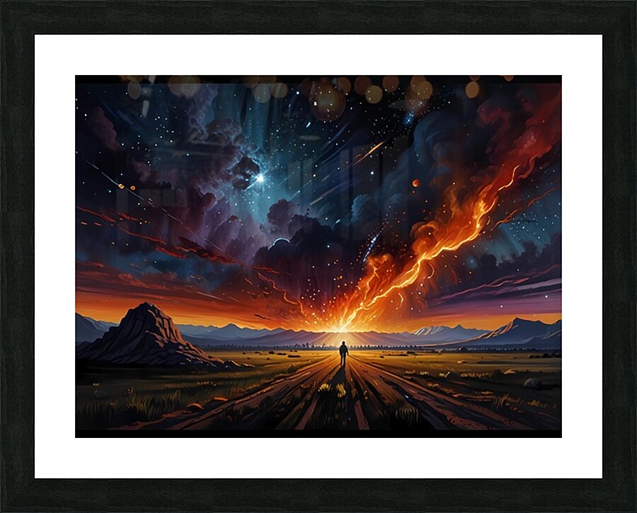 Celestial Flame Picture Frame print